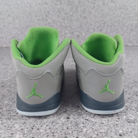 Nike Air Jordan 5 Retro Gray Toddler Reflective Sneakers Size 7C Shoes - Picture 5 of 7